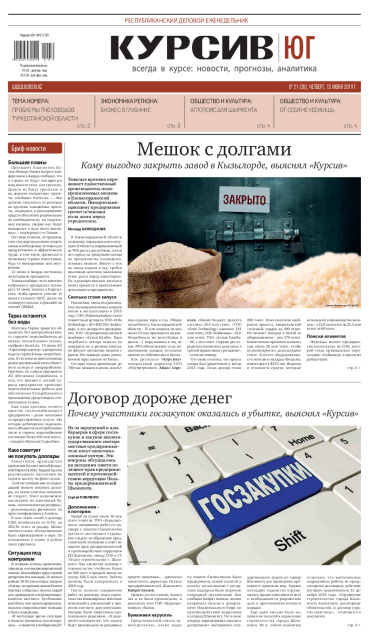 Газета Курсив №21 (юг)