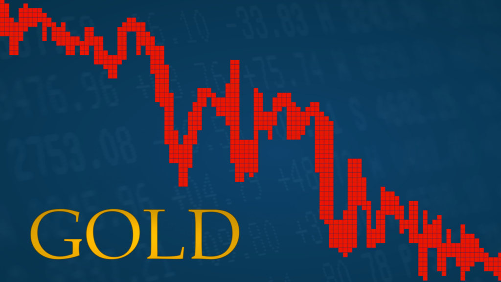 Цена на золото резко упала после рекордного роста
