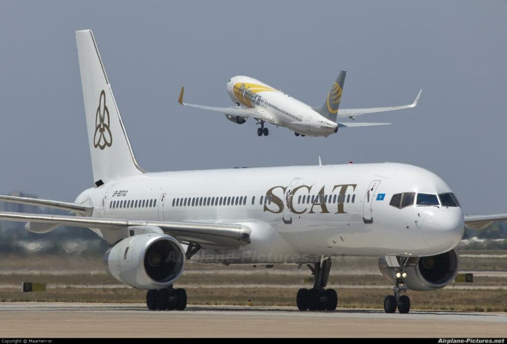 Авиакомпания SCAT начнет летать из Актау в Ургенч