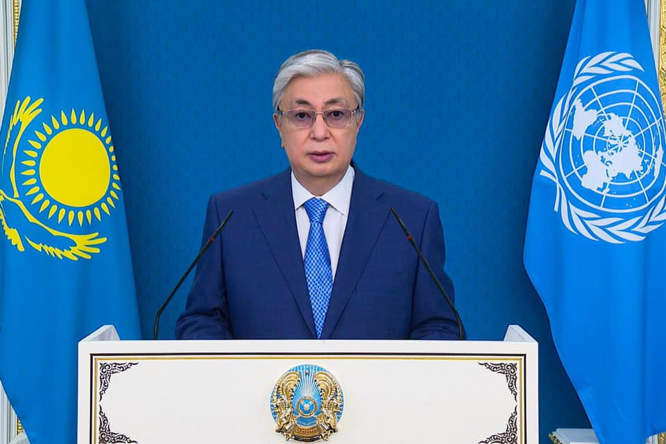 Президент Казахстана выступил на виртуальном форуме