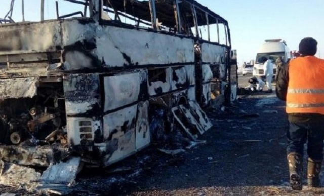 Медики установили причину смерти людей в сгоревшем автобусе
