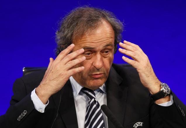 Платини отстранили от работы вместе с Блаттером