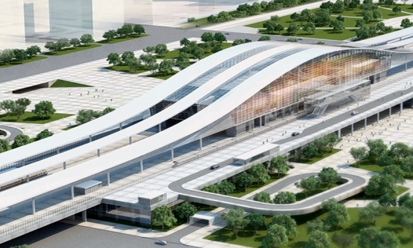 В столице РК строится эстакада нового железнодорожного вокзала