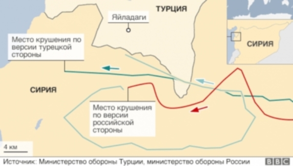 РФ усилила бомбардировки в районе падения Су-24