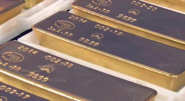 Объем производства аффинажного золота увеличился на 15%