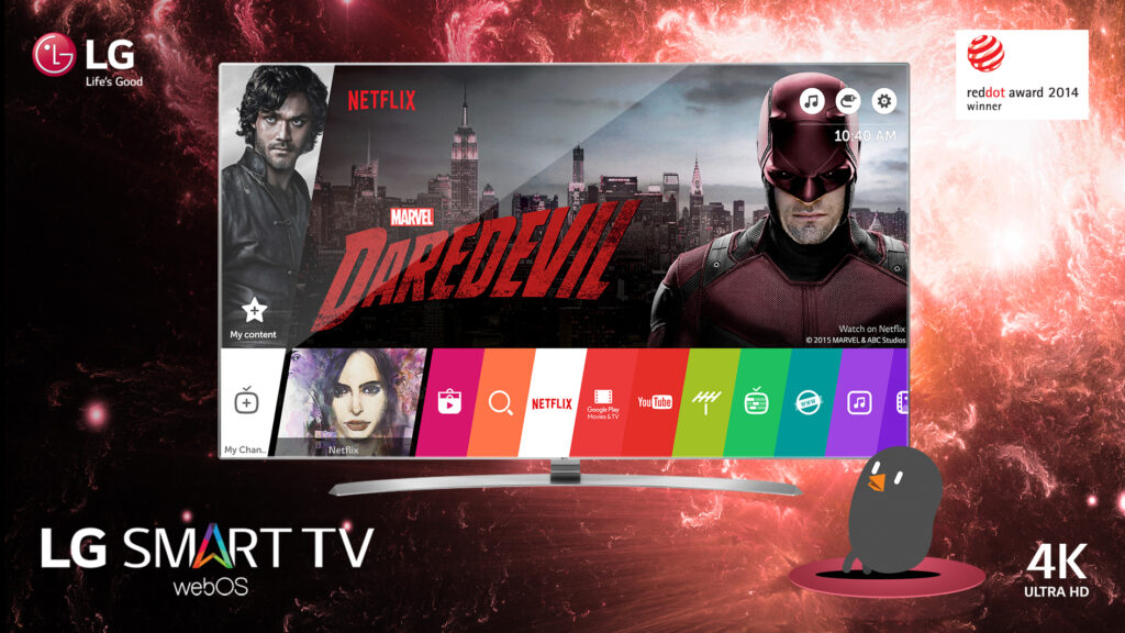 Наслаждайтесь лучшим контентом с LG Smart TV и платформой LG Webos 2.0