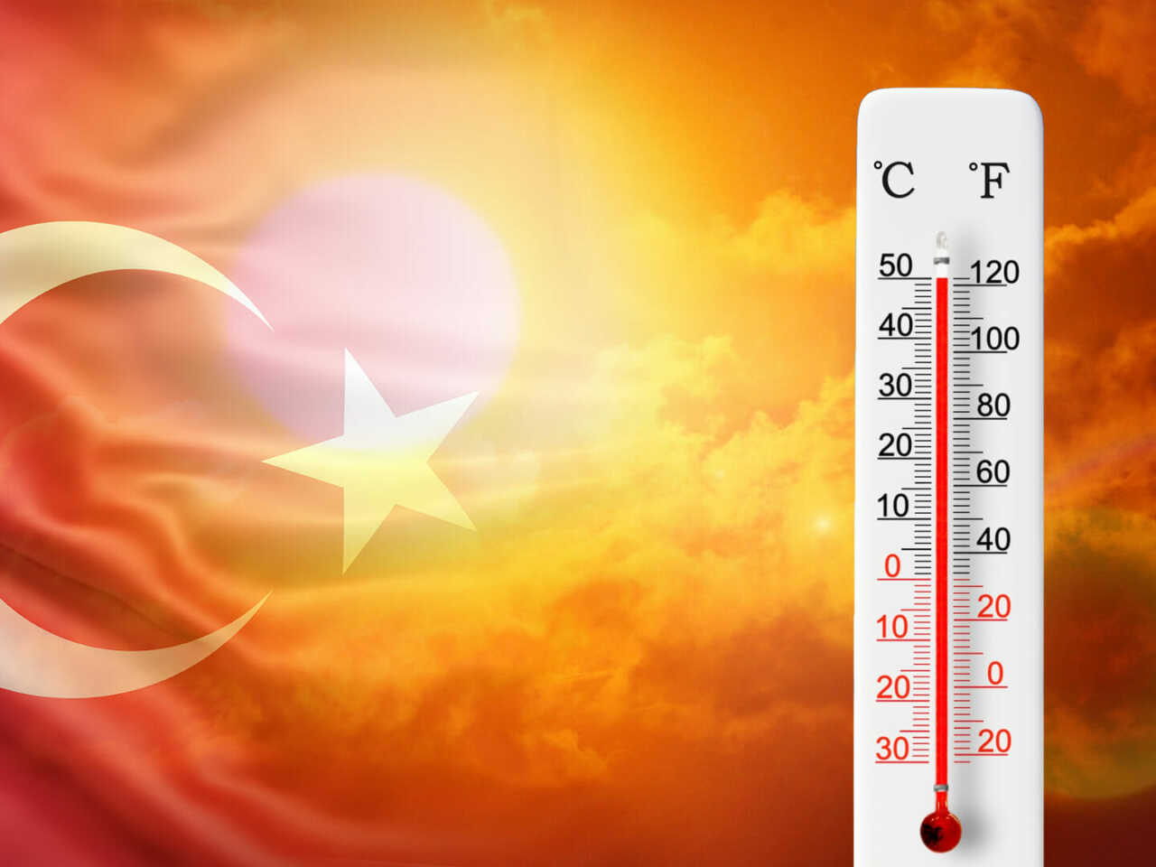 Температурный рекорд зафиксирован в Турции - 49,5°C