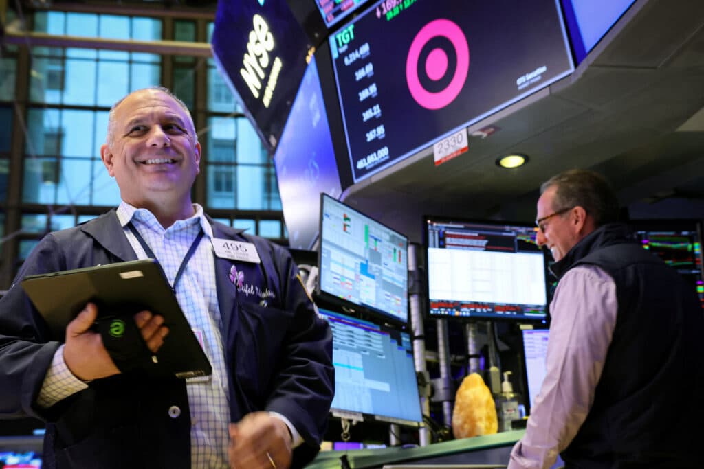 Traders work on the floor at the New York Stock Exchange (NYSE) in New York City, U.S., March 5, 2024.  REUTERS/Brendan McDermid