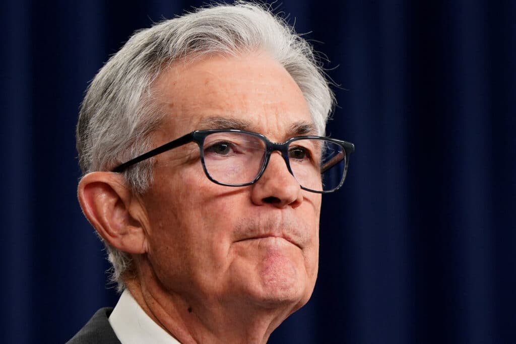 U.S. Federal Reserve Chair Jerome Powell holds a press conference following a two-day meeting of the Federal Open Market Committee on interest rate policy in Washington, U.S., March 20, 2024. REUTERS/Elizabeth Frantz