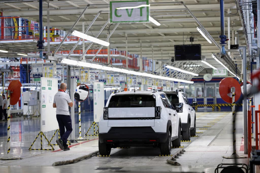 A view shows the production line on the day Stellantis launches the production of Fiat Panda in Kragujevac, Serbia, July 22, 2024. REUTERS/Zorana Jevtic
