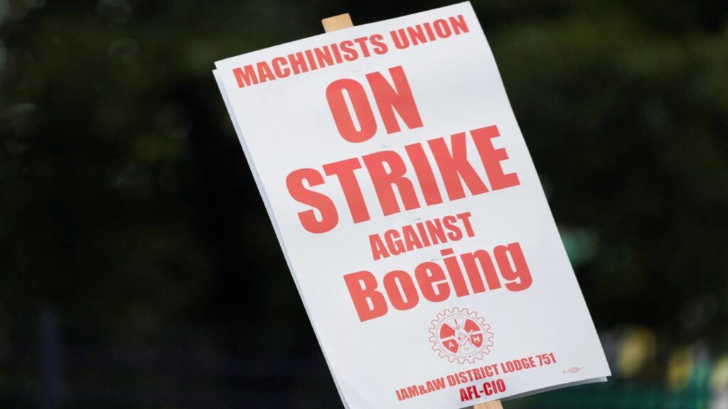 Забастовка против Boeing