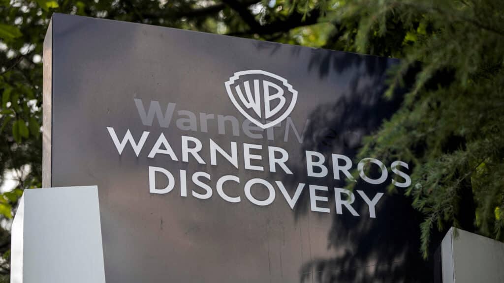 FILE PHOTO: The exterior of the Warner Bros. Discovery Atlanta campus is pictured in Atlanta, Georgia, U.S. May 2, 2023.   REUTERS/Alyssa Pointer/File Photo