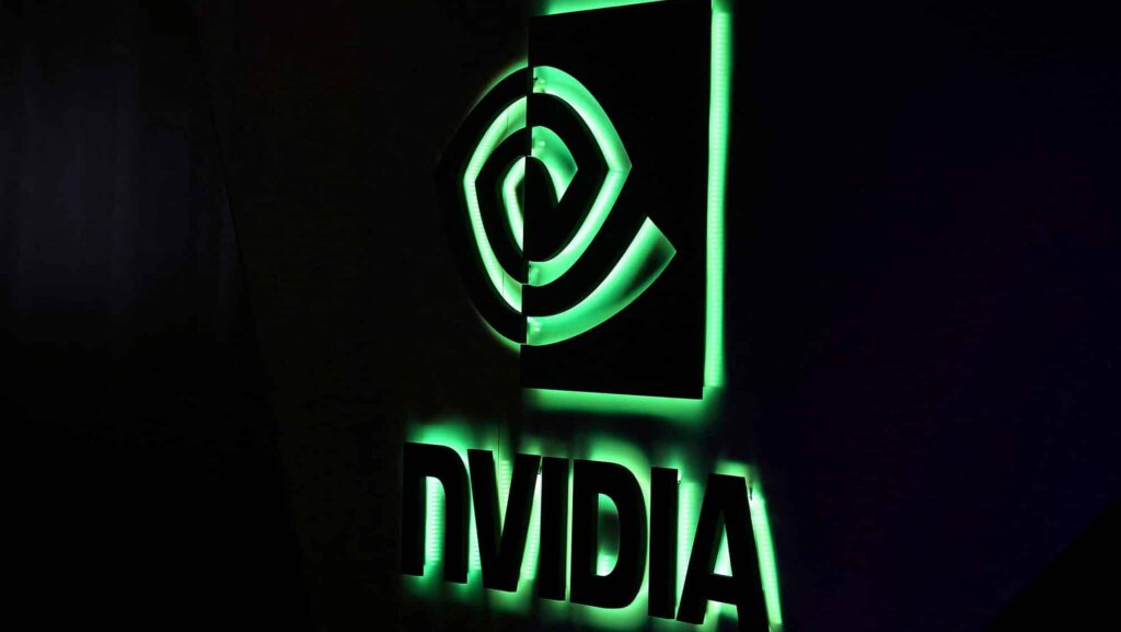 FILE PHOTO: A NVIDIA logo is shown at SIGGRAPH 2017 in Los Angeles, California, U.S. July 31, 2017.  REUTERS/Mike Blake/File Photo