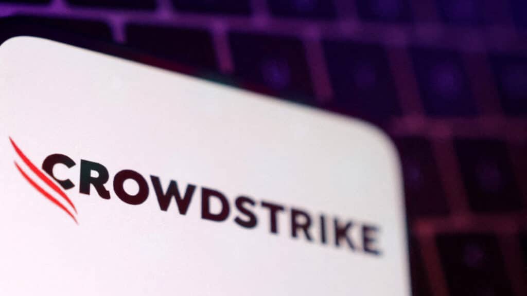 FILE PHOTO: CrowdStrike logo is seen in this illustration taken July 29, 2024. REUTERS/Dado Ruvic/Illustration/File Photo