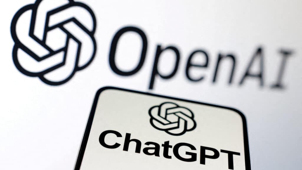 FILE PHOTO: OpenAI and ChatGPT logos are seen in this illustration taken, Feb. 3, 2023. REUTERS/Dado Ruvic/Illustration/File Photo