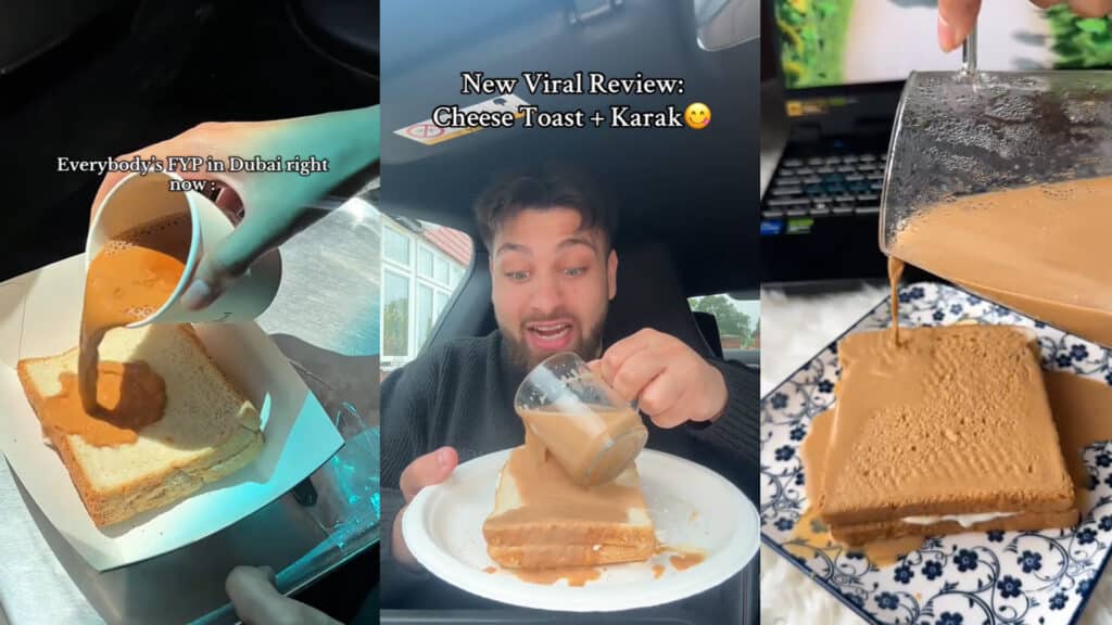 Тосты с чаем карак
