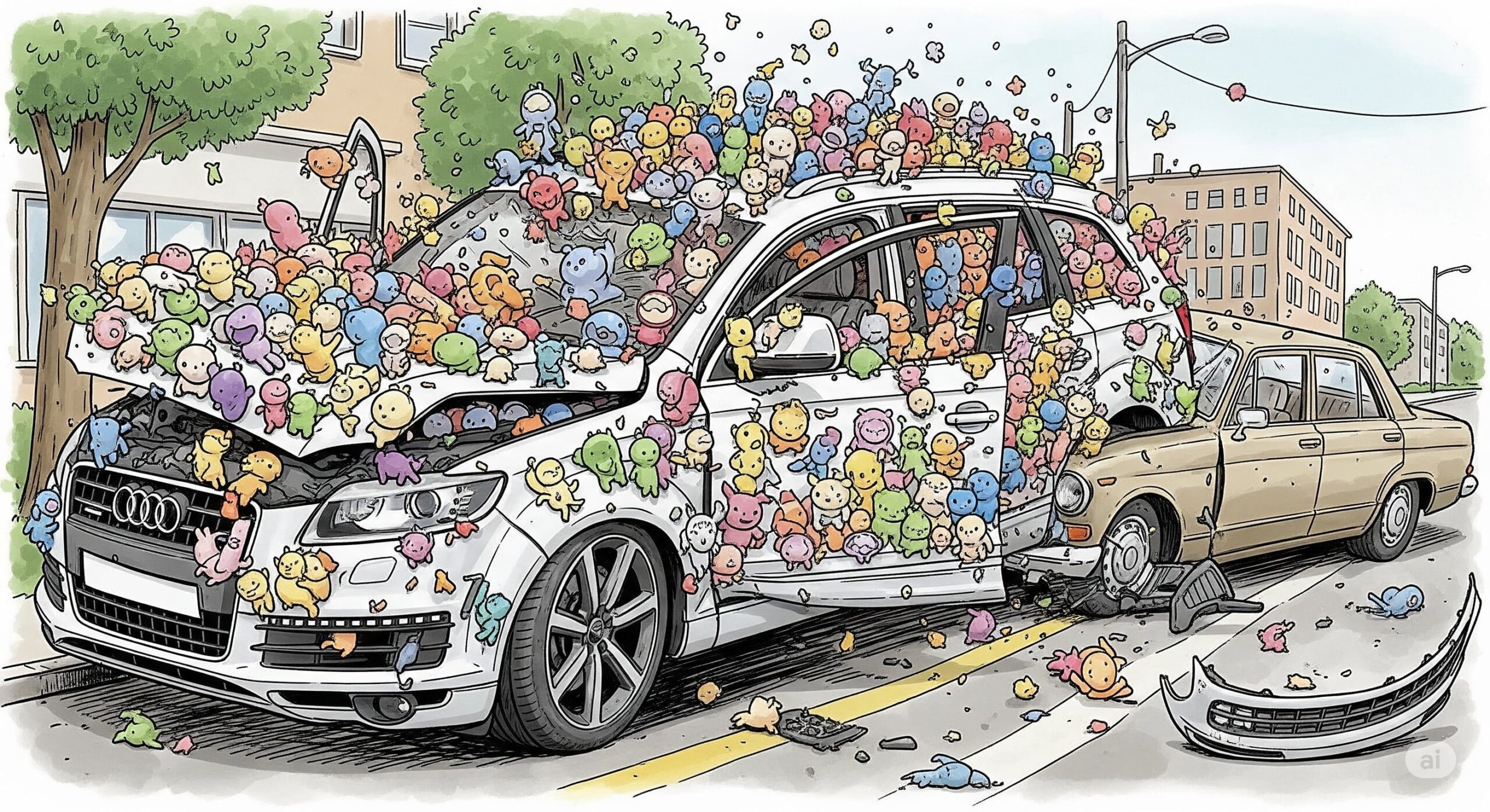 Лабубу, дтп, audi q7, chery, Лабубу
