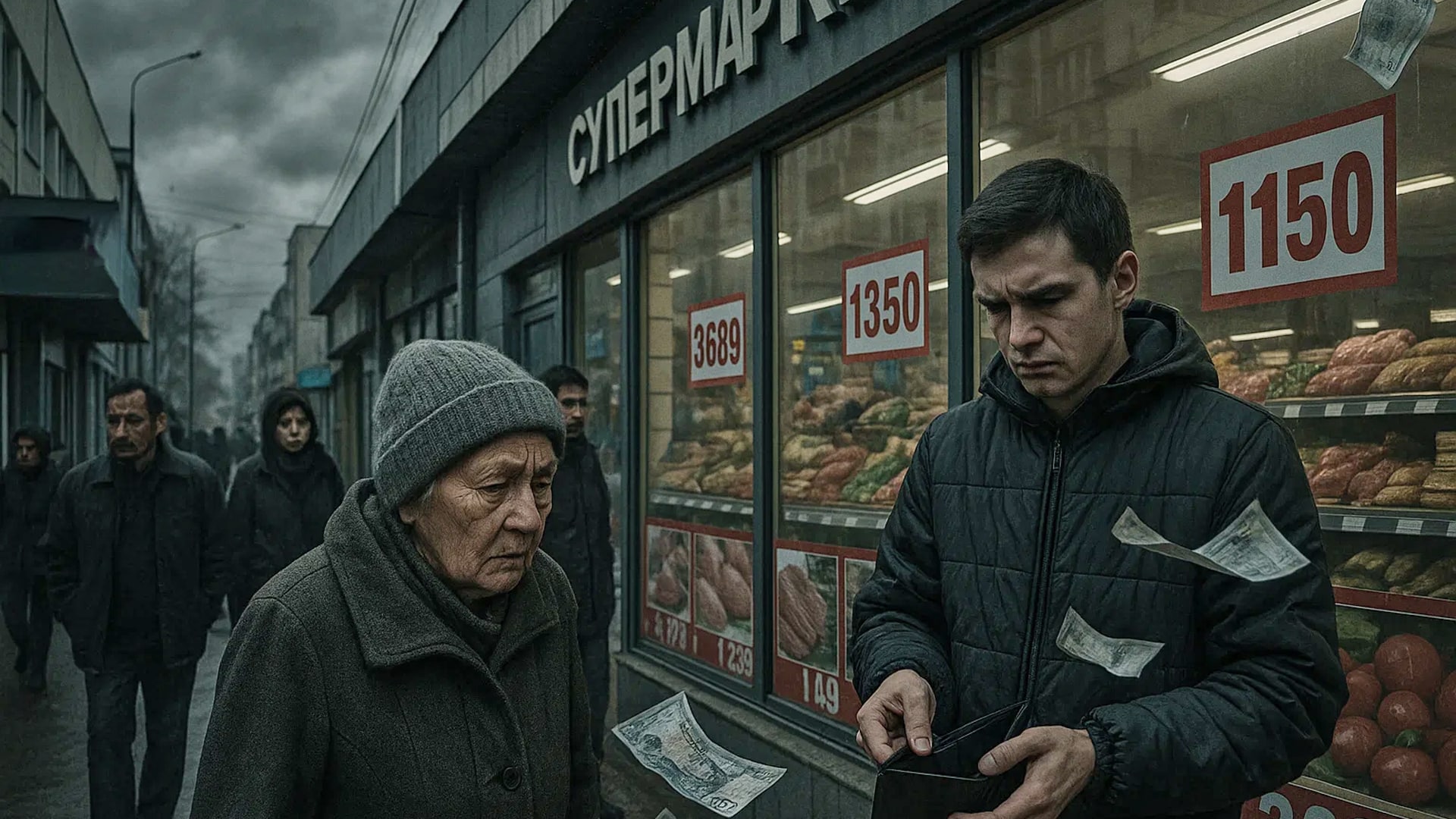 Қазақстанда әсіресе азық-түлік қатты қымбаттады / ЖИ көмегімен дайындалған сурет, бильд-редактор: Артур Алескеров