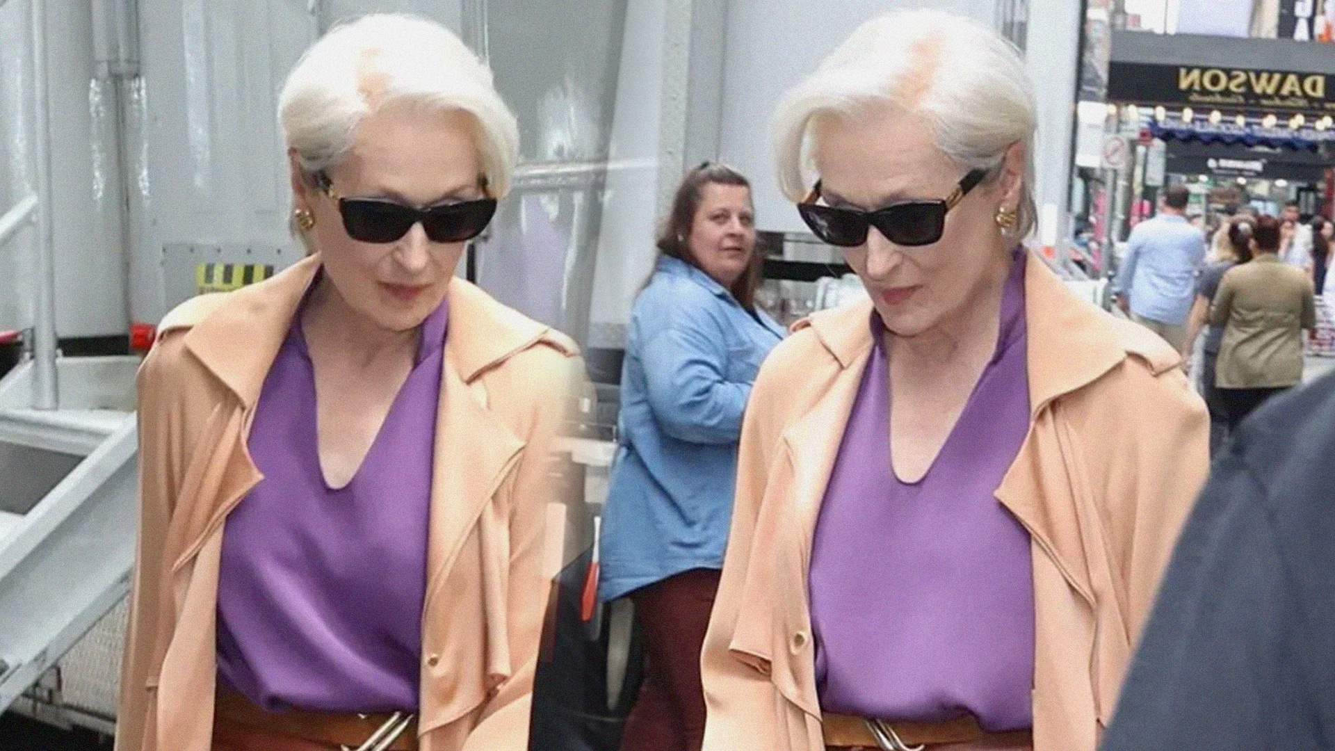 Первые кадры с Мэрил Стрип на съемках "Дьявол носит Prada 2"