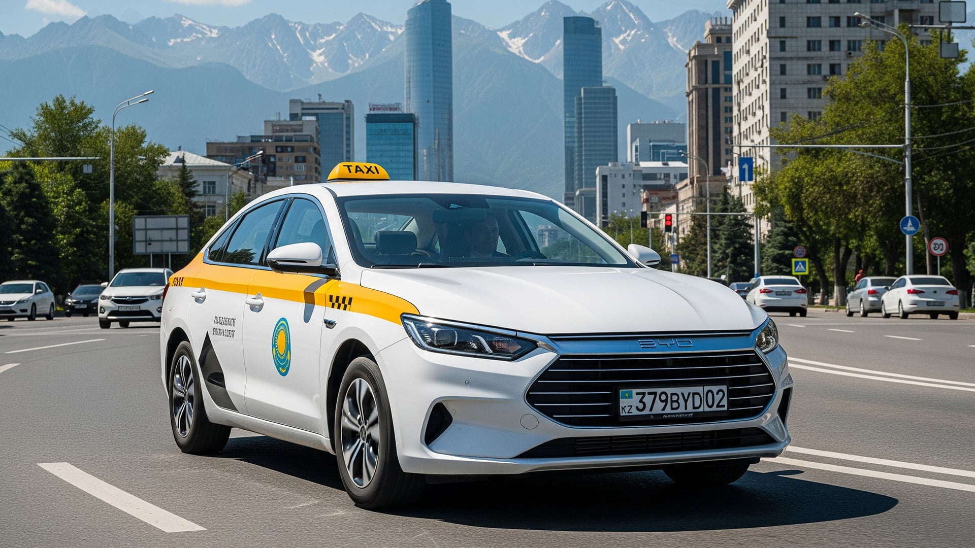 BYD Qin L в такси, китайские машины в Казахстане, гибрид бивайди, Тимур Мустафаев