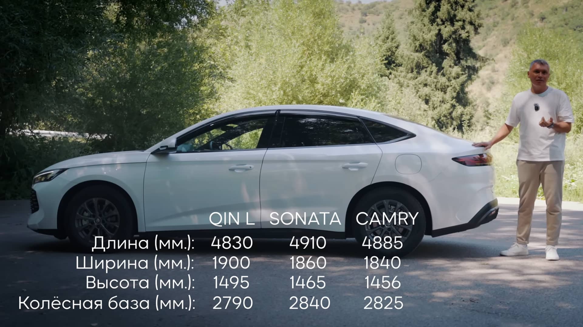размеры BYD Qin L