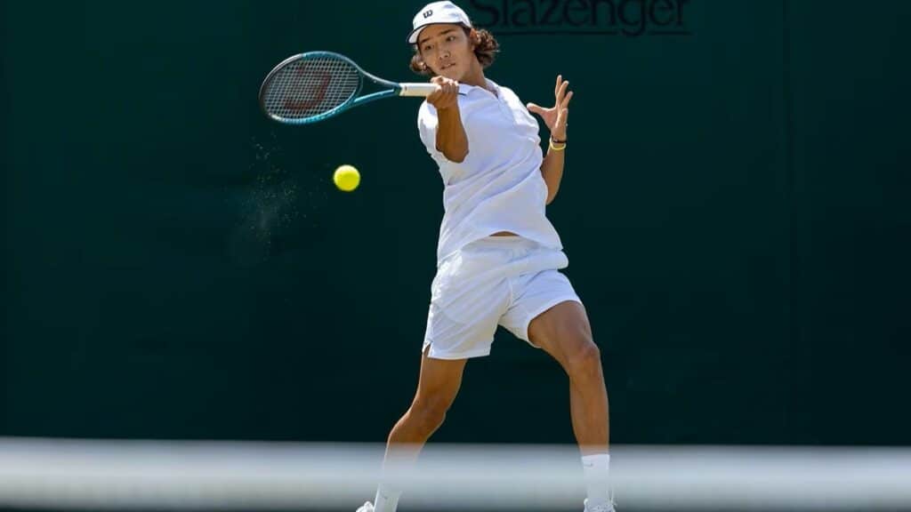 Қазақ теннисшісі Әмір Омарханов Уимблдонда 1/4 финалға өтті / фото: wimbledon.com