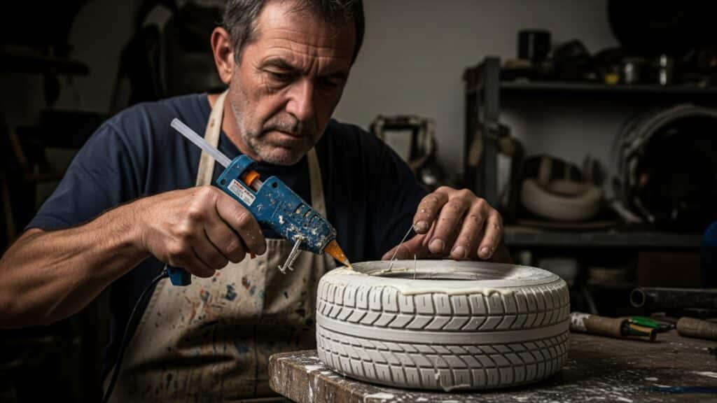 Блогеры проверили, что будет, если сделать покрышки из термоклея