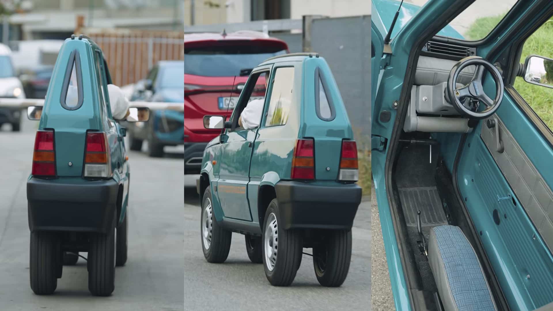 иноагент Юрий Дудь, самая узкая машина, необычные авто, Fiat Panda, Фиат Панда 