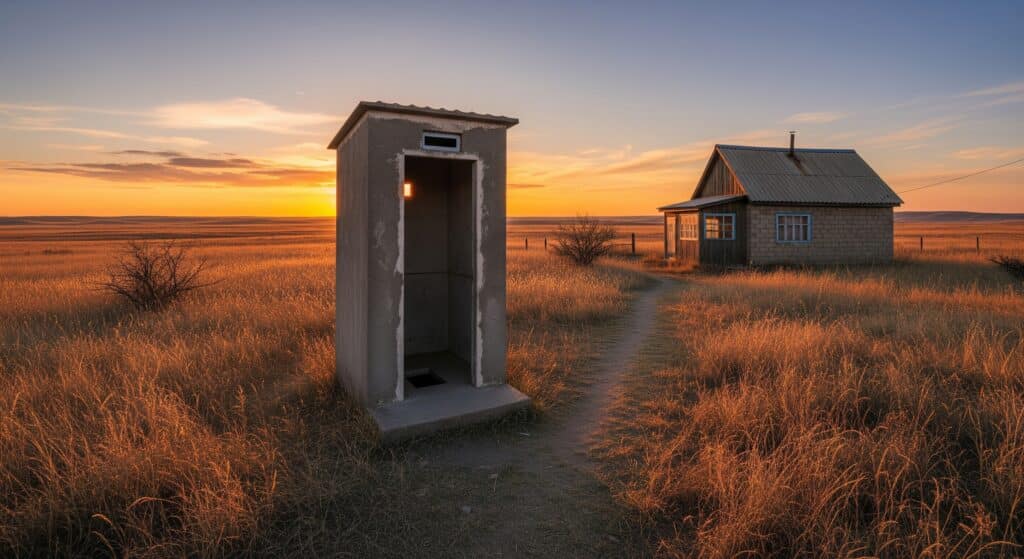 Годовалого ребенка достали из уличного туалета в Туркестанской области
