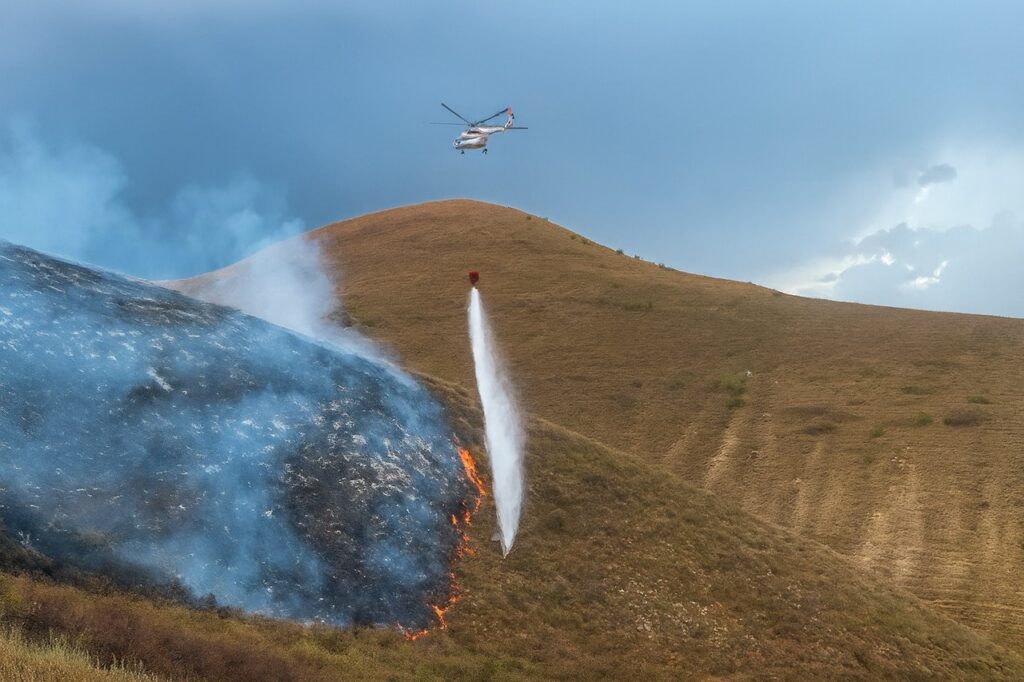 Пожар в алматинских горах