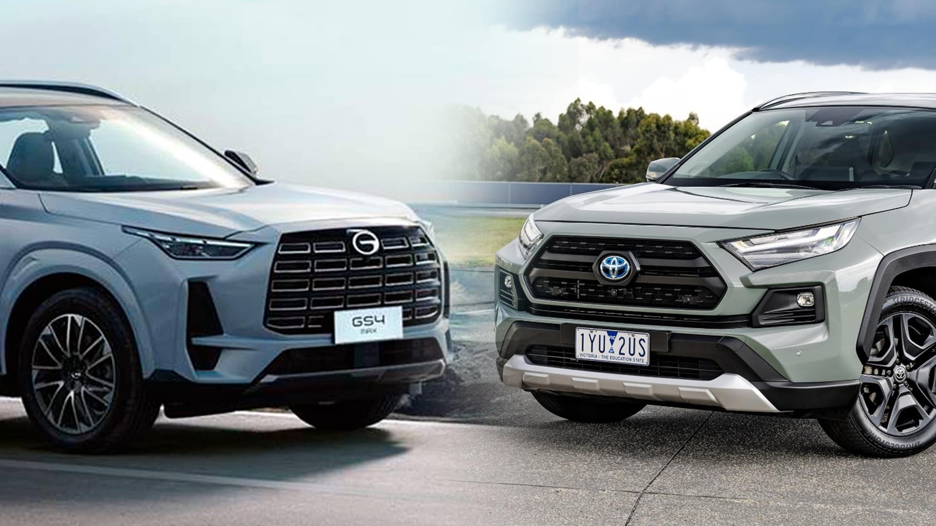 GAC GS4 MAX, Toyota RAV4, гак гс4 макс, тойота рав 4, гак 4