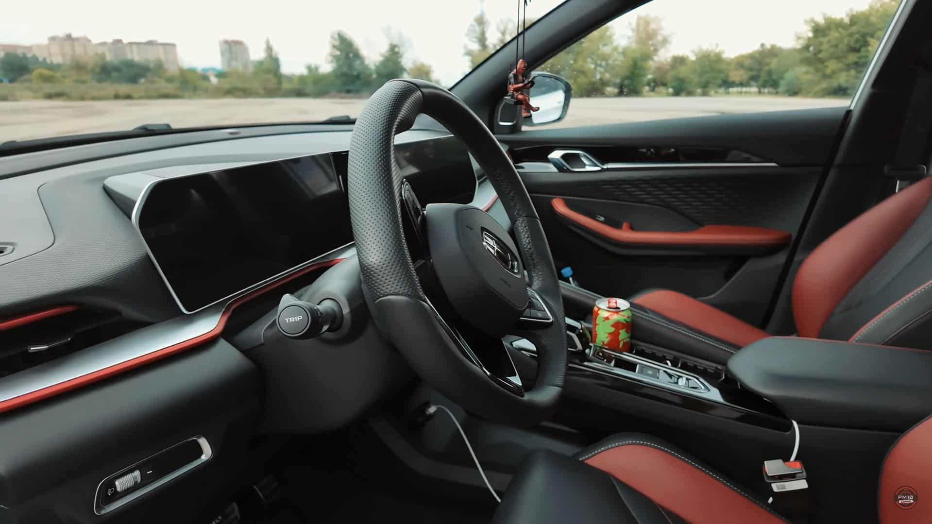салон Geely Coolray 2025, обзор джили кулрей цена в Казахстане, китайский кроссовер
