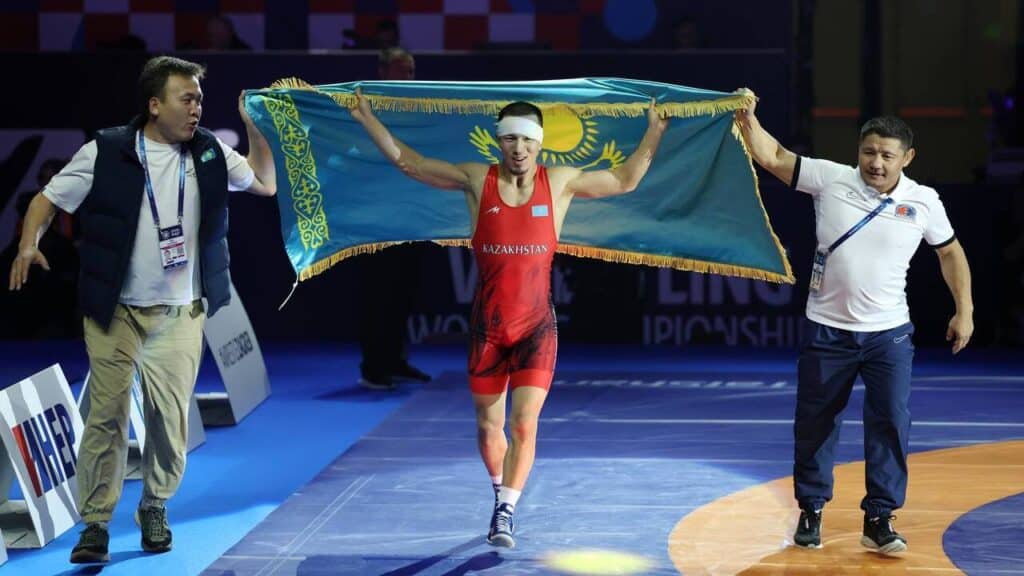 Айдос Султангали завоевал золото чемпионата мира по борьбе в Хорватии
