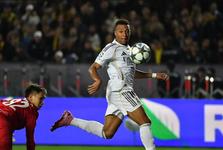 Mbappe scores a hat-trick in the match between Kairat and Real Madrid