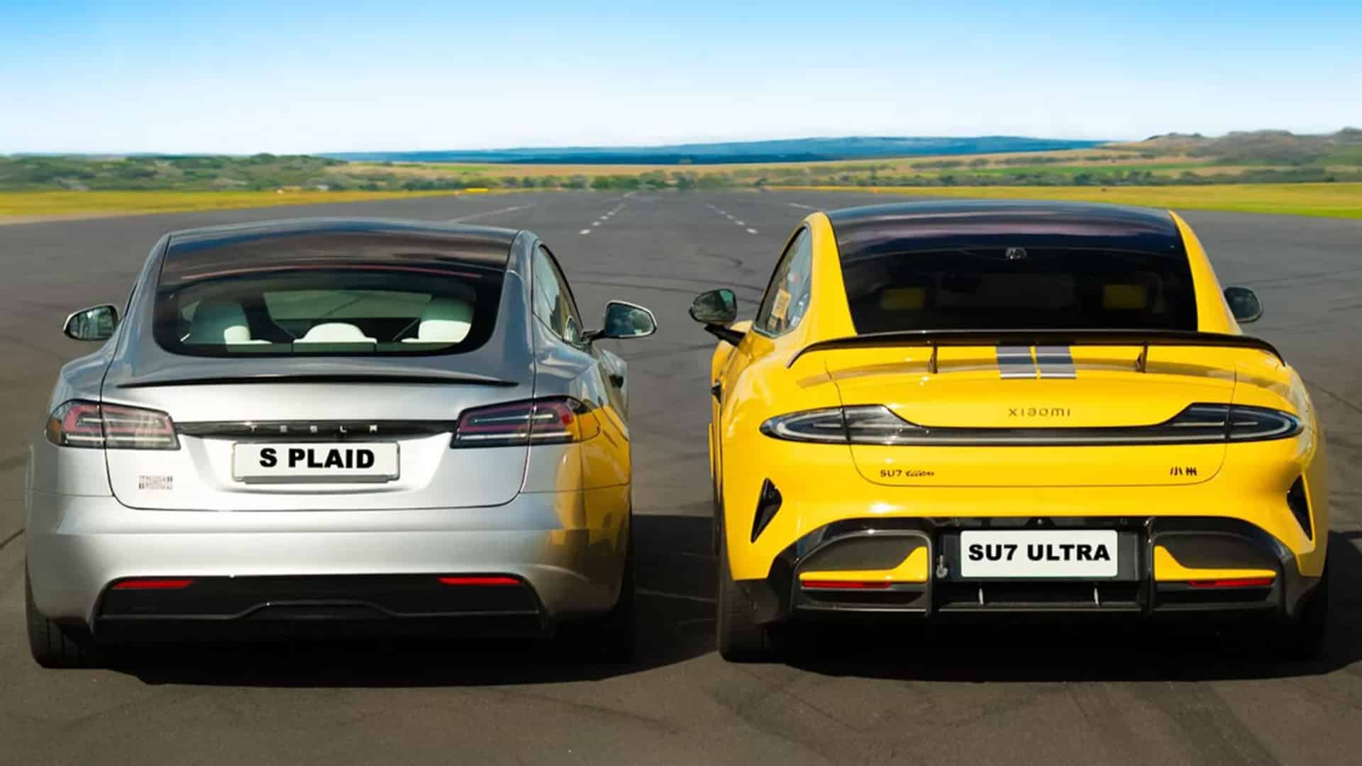 Xiaomi Tesla, Xiaomi SU7 Ultra, автомобиль сяоми, Tesla Model S Plaid