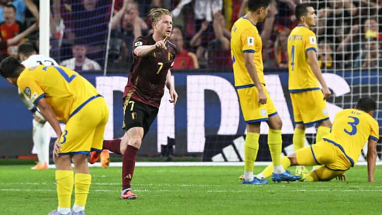 Belgium stomps Kazakhstan in World Cup qualifiers