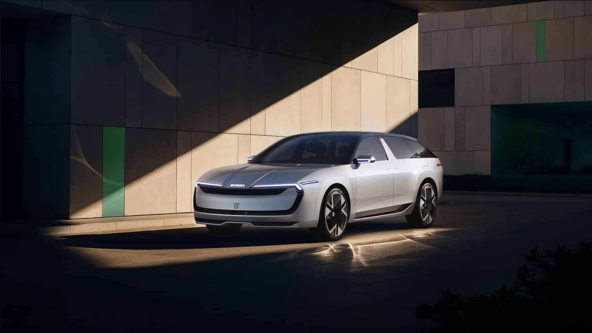 Skoda Vision O Octavia, новая Шкода Октавия, электроуниверсал, электоромобиль