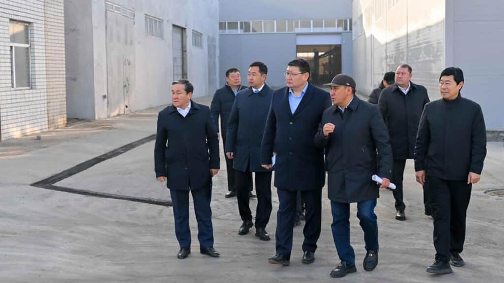 Аким Абайской области посетил построенный казахстанцем фанерный завод