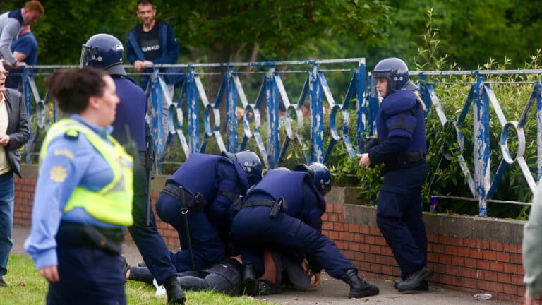 Irish police arrest six after violent anti-immigrant protest in Dublin