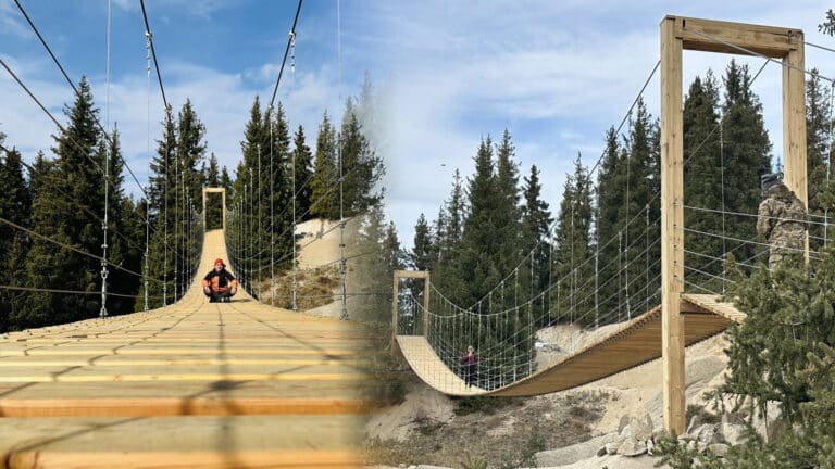 New suspension bridge near Almaty offers more mountain views