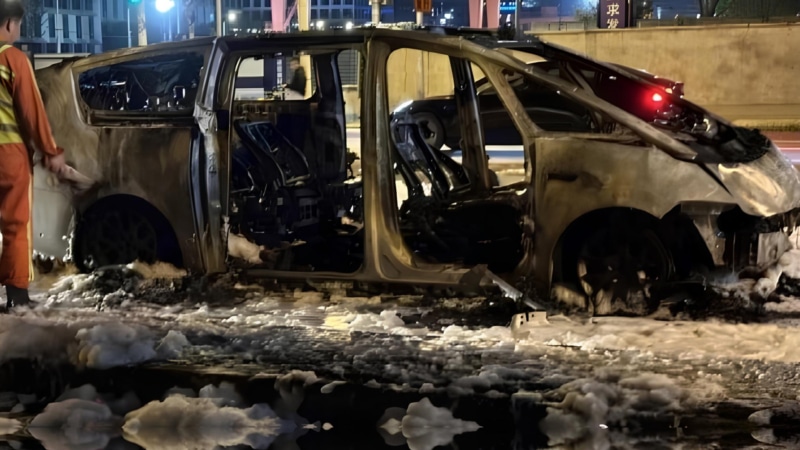 сгорел электромобиль лисян ли мега, li auto, lixiang проблемы