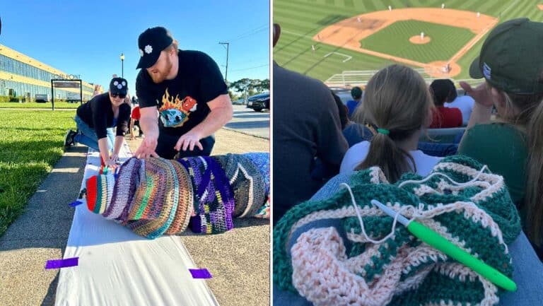 Meet the California woman who broke the world record for longest scarf