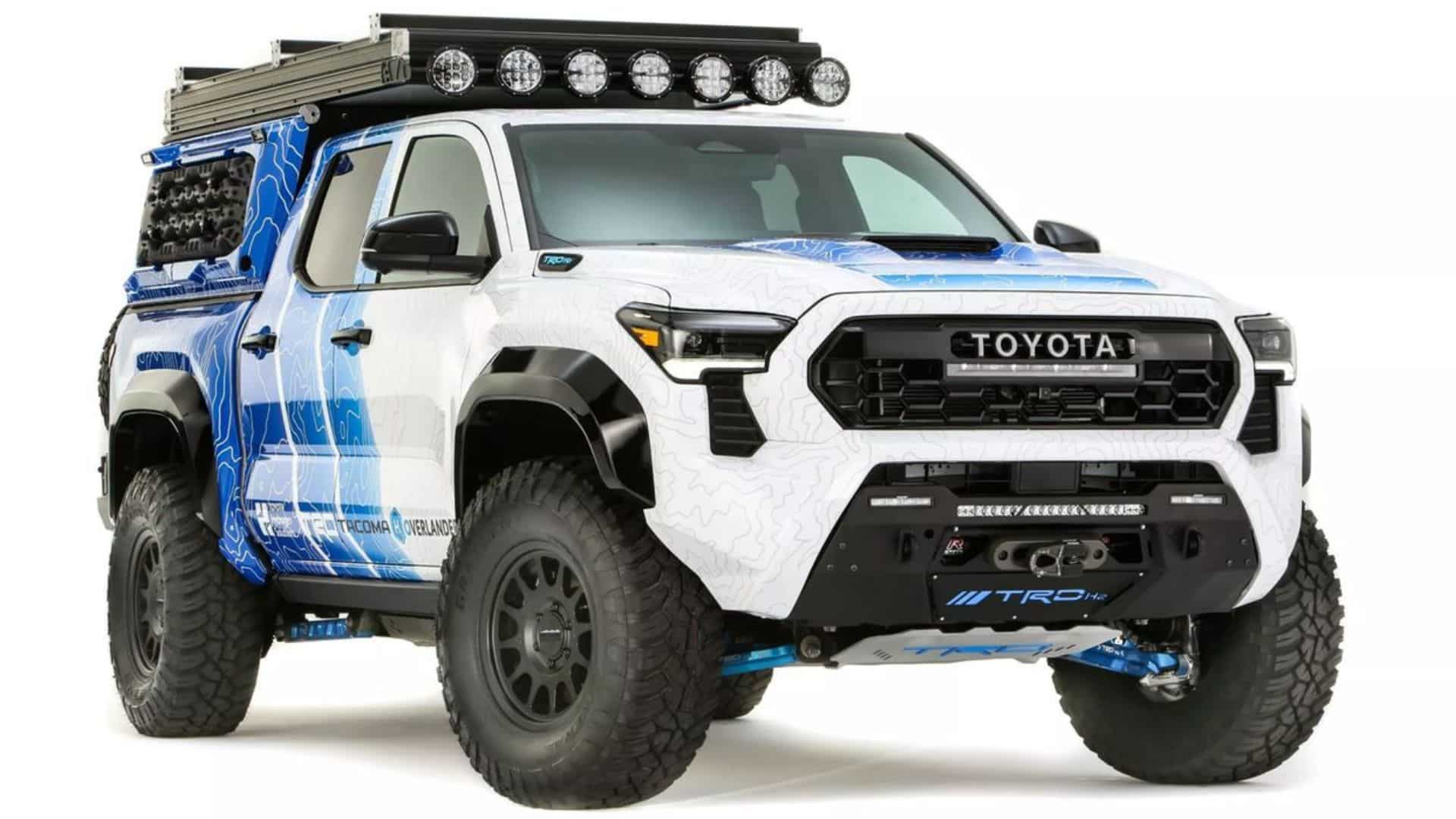 внедорожник toyota tacoma, toyota tacoma 2025, toyota tacoma trd, водорожные двигатель