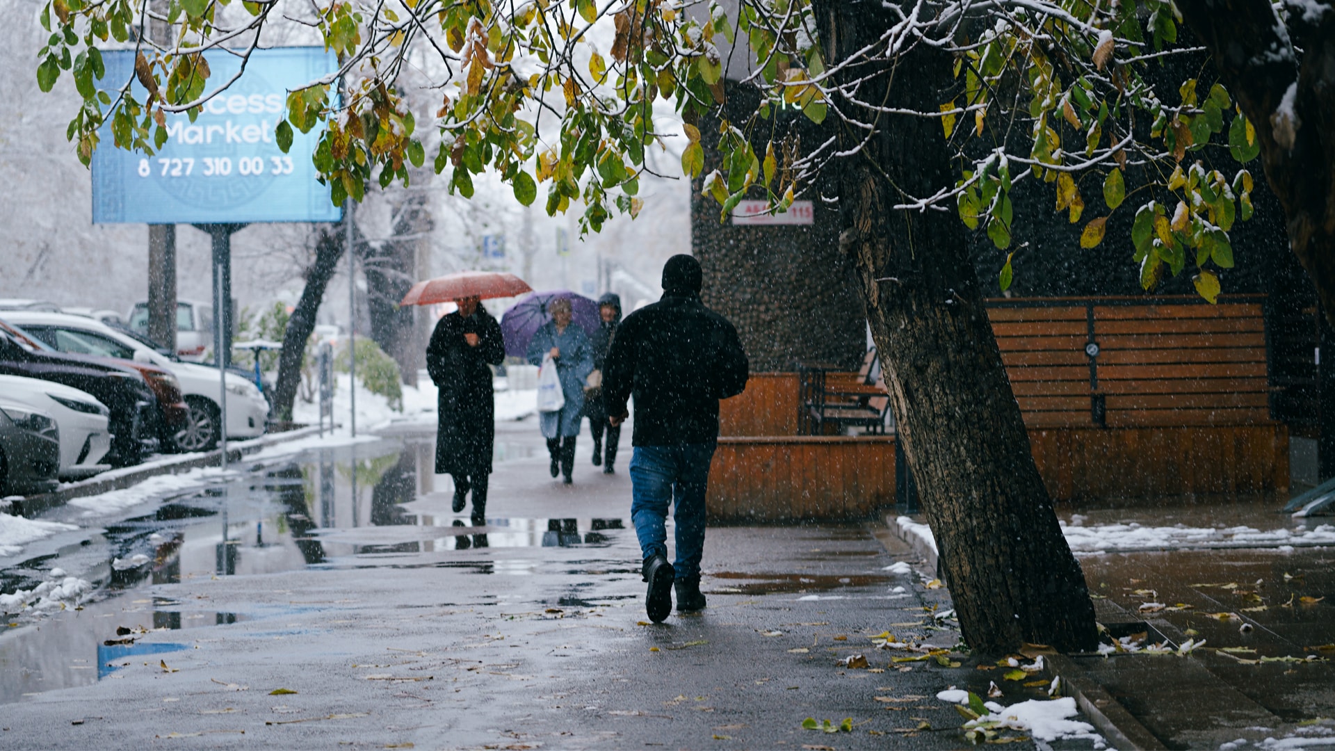 снег Алматы