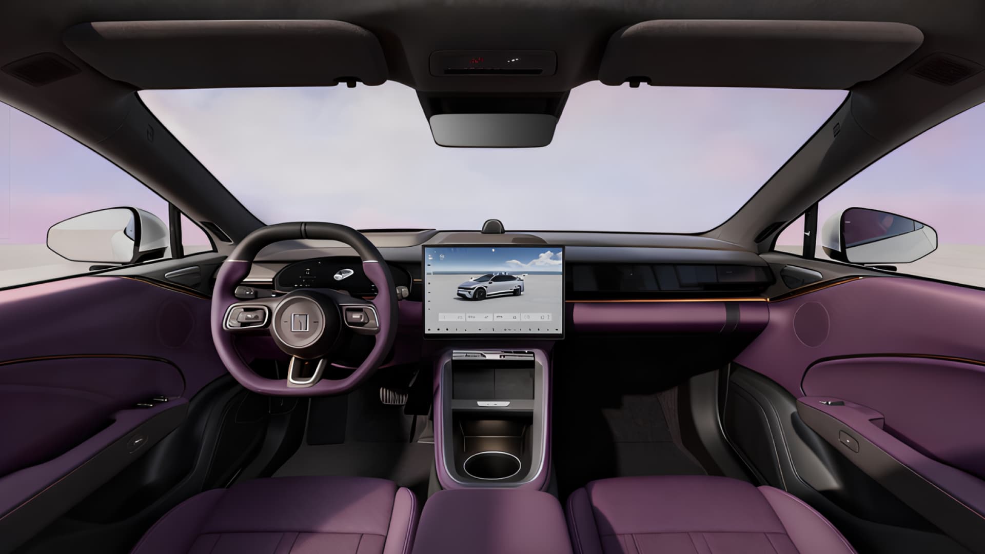 новый Zeekr 007 GT, розовый зикр 007, продажи Zeekr в Казахстане