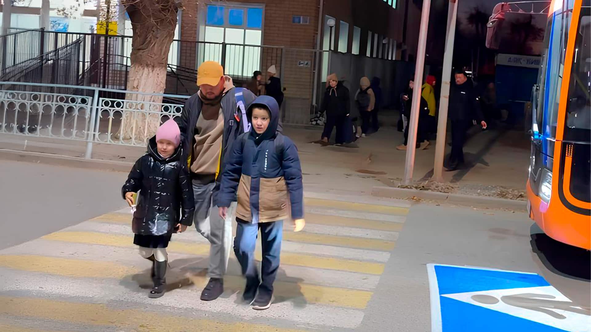 проекционный пешеходный переход