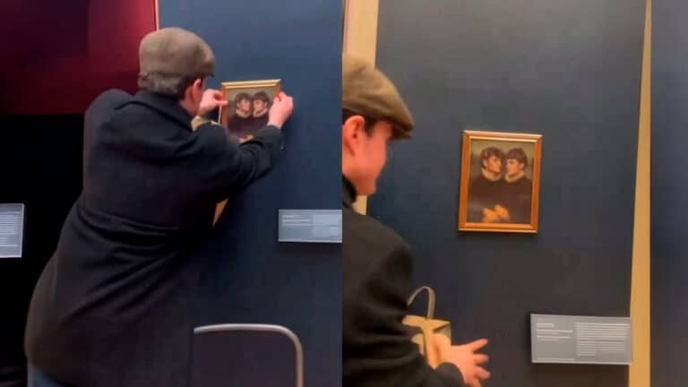 Pranksters sneak painting into Louvre, hang it near Mona Lisa