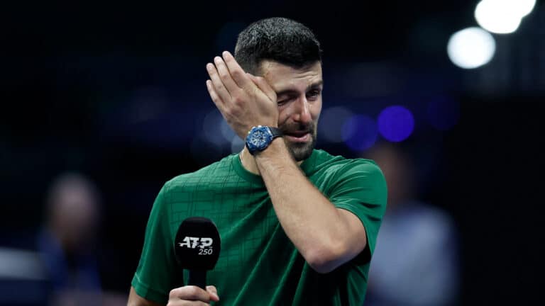 Novak Djokovic pays tearful tribute to his late coach in Athens
