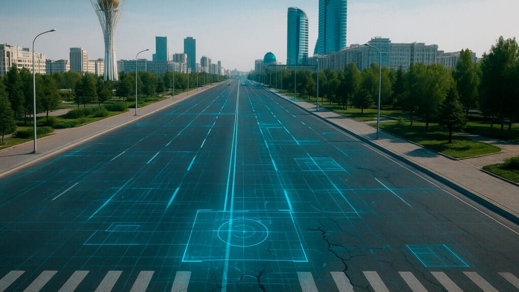 ИИ проверит все дороги Астаны и Алматы на качество