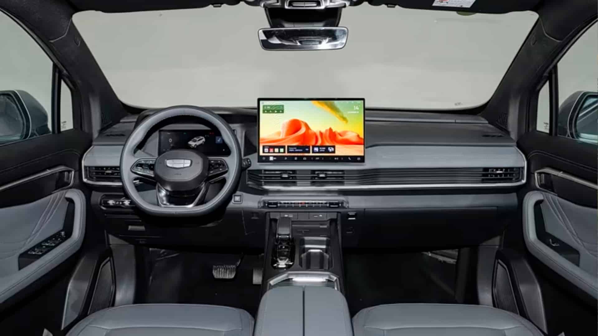 салон джили, новый Geely Haoyue L, кроссовер Geely, новый кроссовер джили